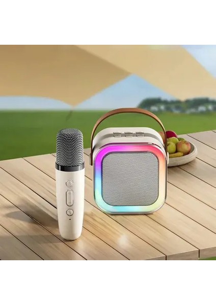 Kablosuz Mikrofonlu Rgb Karaoke Bluetooth Hoparlör