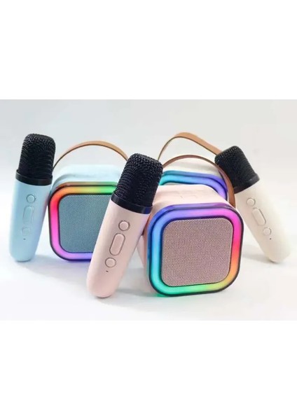 Kablosuz Mikrofonlu Rgb Karaoke Bluetooth Hoparlör