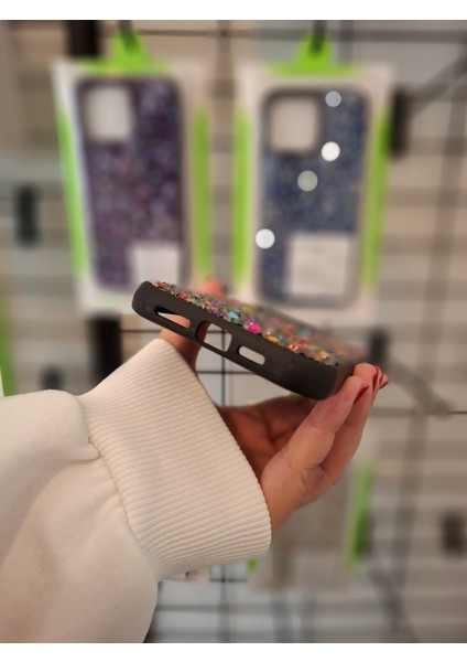 iPhone 11 Parlak Doğal Taşlı Kamera Çıkıntılı Içi Kadife Lüks Kılıf fırsatları