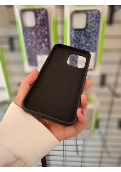 iPhone 11 Parlak Doğal Taşlı Kamera Çıkıntılı Içi Kadife Lüks Kılıf indirimleri