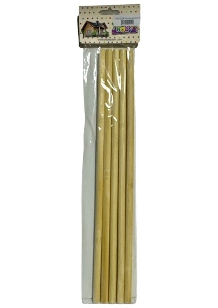 Hobi Yuvarlak Çıta 10MM 36CM - 5'li