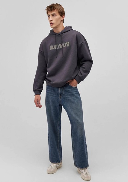 Siyah Erkek Sweatshirt M0S10202-70087