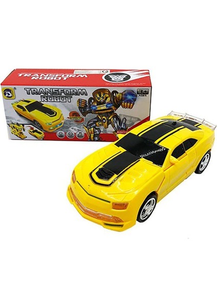 2 In 1 Bumblebee Robota Dönüşen Pilli Işıklı Sesli Camaro Araba