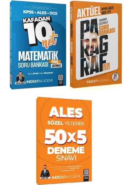 2025 ALES Matematik - Paragraf Soru Deneme 3’lü Set