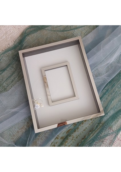 40 x 50 cm Yarı Kaplama Ledli Siyah-Gümüş Anı Çerçevesi! Yeni Moda Çiçek Anı Çerçevesi! modelleri