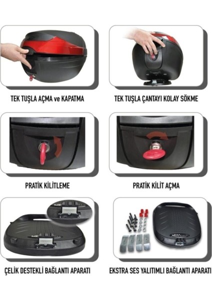 Wogen Motosiklet Arka Çantası 33 Lt