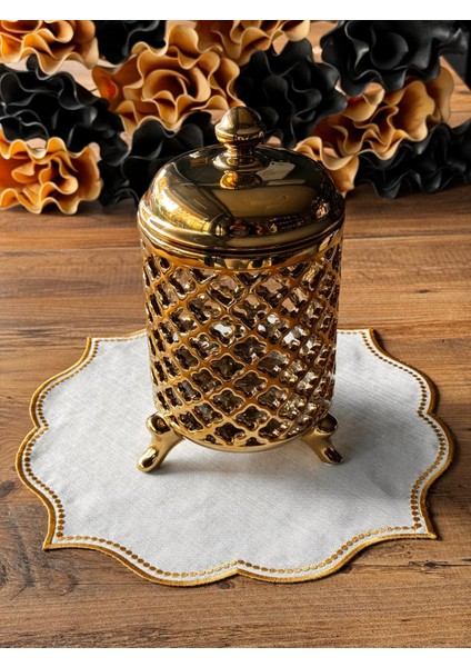 Vakum Kapaklı 3'lü Kavanoz Seti Gold modelleri