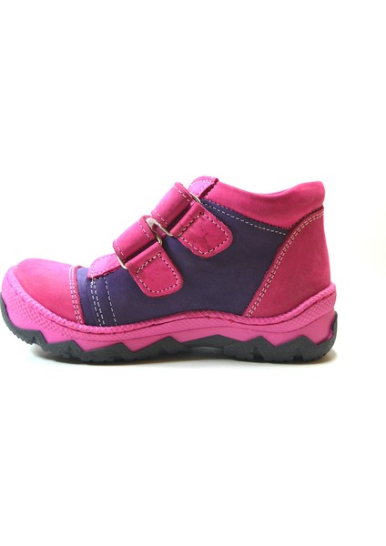 BY.671 Deri Pembe Cırtlı Ortopedik Kız Çocuk Bot modelleri