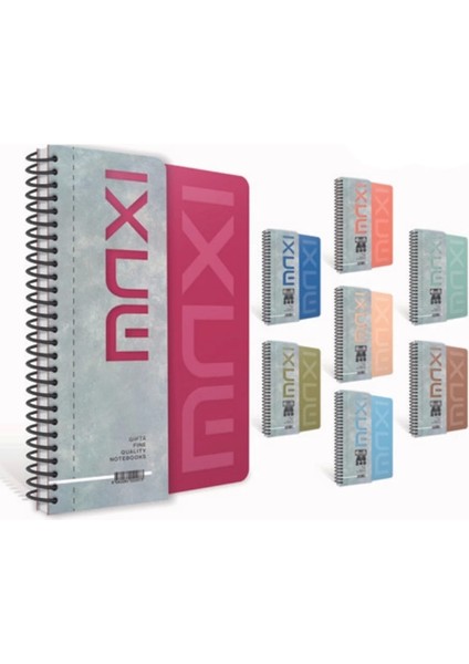 A4 Maxi Spiralli Pp Kapak 160 Yaprak 1+3 Ayraçlı Defter