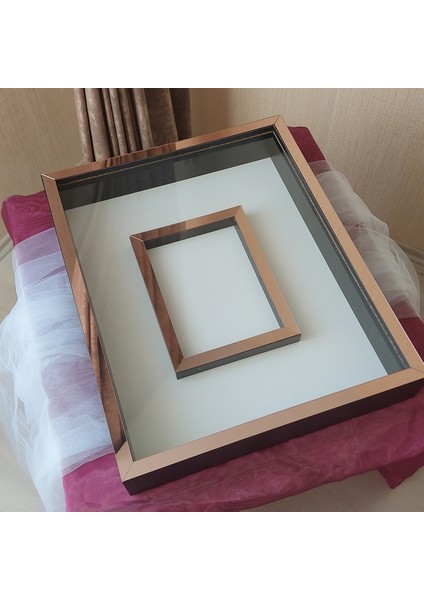40 x 50 cm Yarı Kaplama Siyah-Rose Anı Çerçevesi! Yeni Moda Çiçek Anı Çerçevesi! modelleri