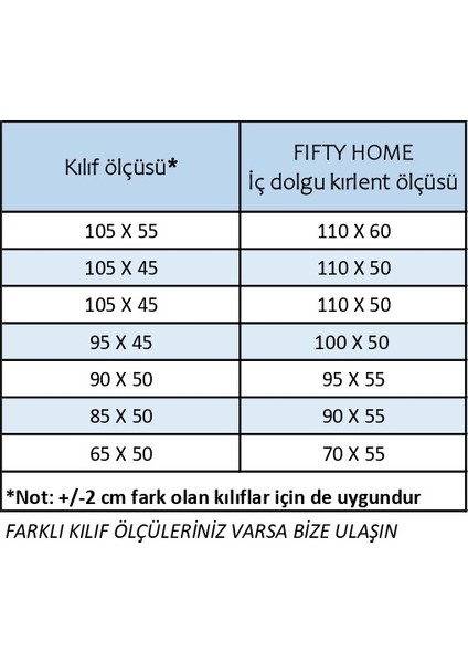 2li Büyük Sırt Kırlent Iç Dolgu - 7 Farklı Ebat - Koltuk Sırt Kırlenti modelleri