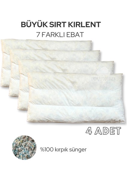 4lü Büyük Sırt Kırlent Iç Dolgu - 7 Farklı Ebat - Koltuk Sırt Kırlenti