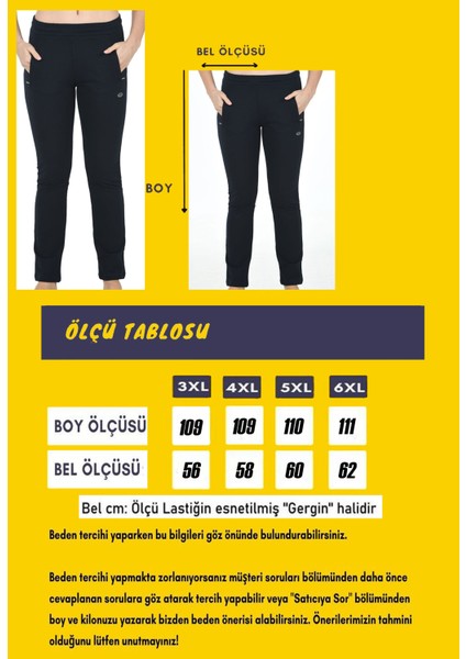 Kadın Lacivert Iki Iplik Düz Paça Cepli Beli Lastikli Spor Büyük Beden Eşofman Altı EDY19403B-L modelleri