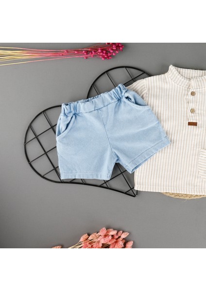 Çizgili Muslin 2'li Erkek Takım modelleri