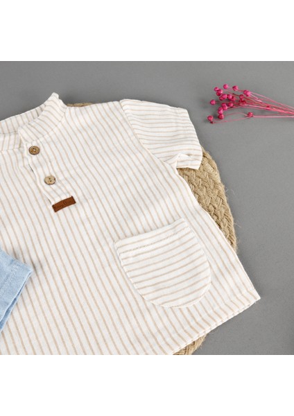 Çizgili Muslin 2'li Erkek Takım fırsatları