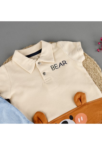Kulaklı Bear Detaylı 2'li Erkek Takım fırsatları