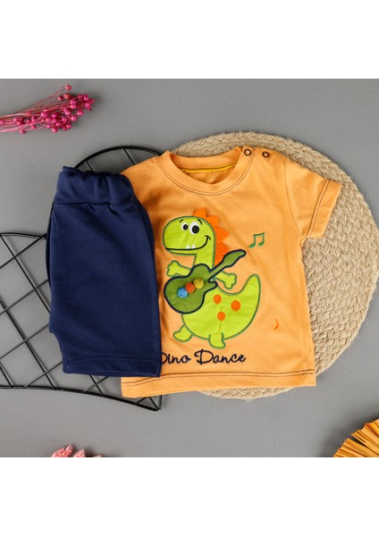 Dino Detaylı 2'li Yazlık Erkek Takım