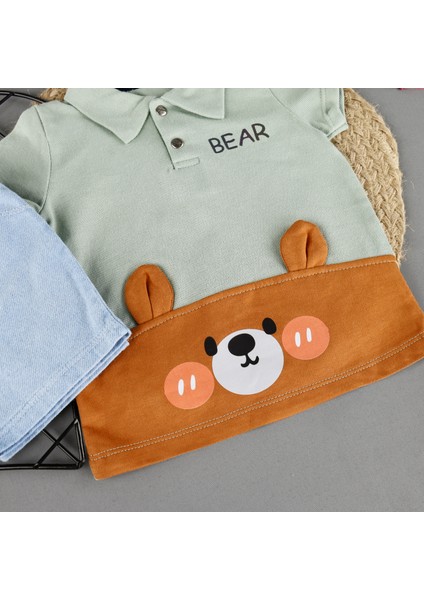 Kulaklı Bear Detaylı 2'li Erkek Takım fırsatları