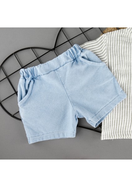 Çizgili Muslin 2'li Erkek Takım fiyatları