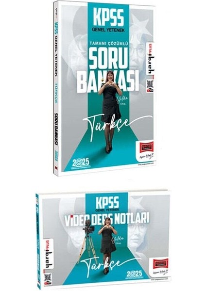 2025 KPSS Türkçe Video Ders Notları - Soru Bankası 2'li Set