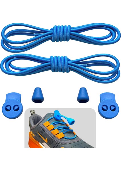 Akıllı Bağcık, Pratik Lastikli Ayakkabı Bağcığı, Spor, Çocuk, Klasik ve Bot Bağcığı, 1 Çift