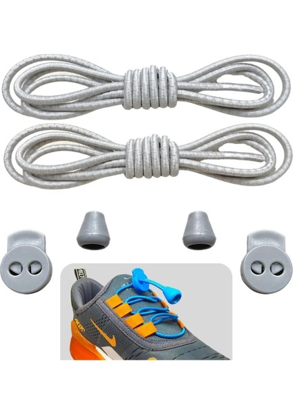 Akıllı Bağcık, Pratik Lastikli Ayakkabı Bağcığı, Spor, Çocuk, Klasik ve Bot Bağcığı, 1 Çift