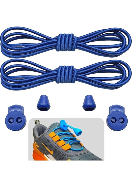 Akıllı Bağcık, Pratik Lastikli Ayakkabı Bağcığı, Spor, Çocuk, Klasik ve Bot Bağcığı, 1 Çift