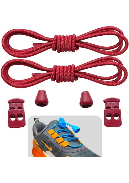 Akıllı Bağcık, Pratik Lastikli Ayakkabı Bağcığı, Spor, Çocuk, Klasik ve Bot Bağcığı, 1 Çift