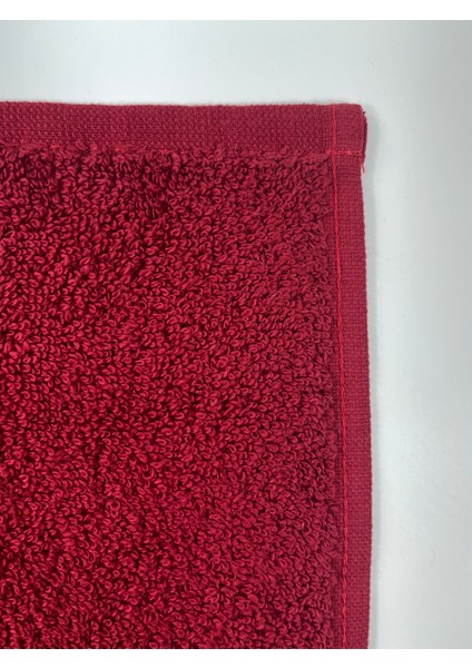 Bordo 50X90 cm El ve Yüz Havlusu - %100 Pamuk, Yumuşak ve Hızlı Kuruyan Kuaför Misafir Spor Havlusu