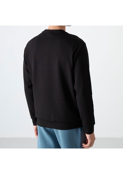Basic Erkek Sweatshirt - Kompakt Kumaş, Uzun Kollu, Yumuşak ve Rahat - Gri (Günlük ve Casual Giyim Için) fırsatları