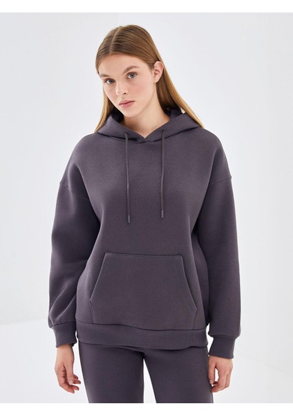 Lcw Vision Oversize Kadın Kalın Hoodie