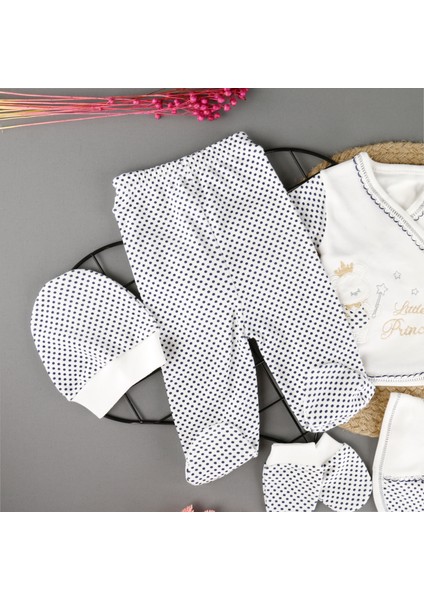 Pamuklu Yenidoğan Puantiye Detaylı 5'li Bebek Zıbın fiyatları