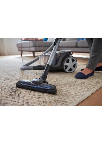 Powerpro City %99,9 Toz Toplama Triactive Başlık, Turbo Fırça, Parke Başlığı, Allergy HEPA13 Seviyesi Filtre Powercyclone 5 Teknolojisi - Lambader Hediye