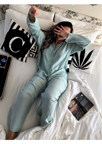 Organik Müslin 2'li Pijama Takımı Naturel Doğal modelleri