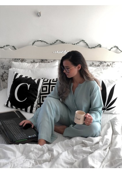 Organik Müslin 2'li Pijama Takımı Naturel Doğal fırsatları