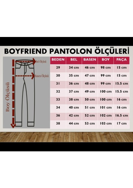 Erkek Boyfriend Rahat Kalıp Açık Mavi Pantolon (F-198) modelleri