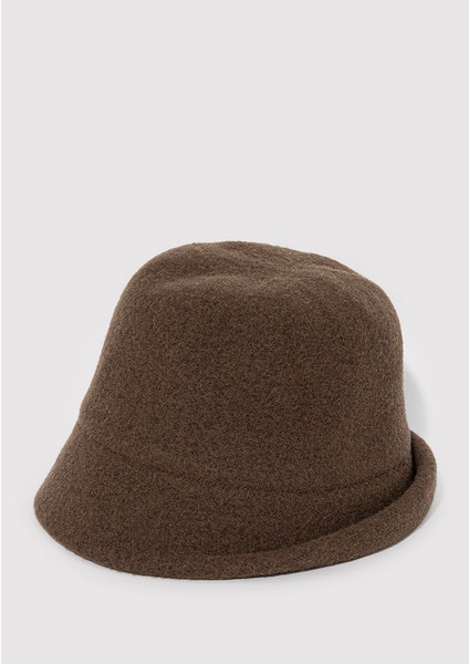 Kahverengi Yün Bucket Şapka 1911759-33198 modelleri