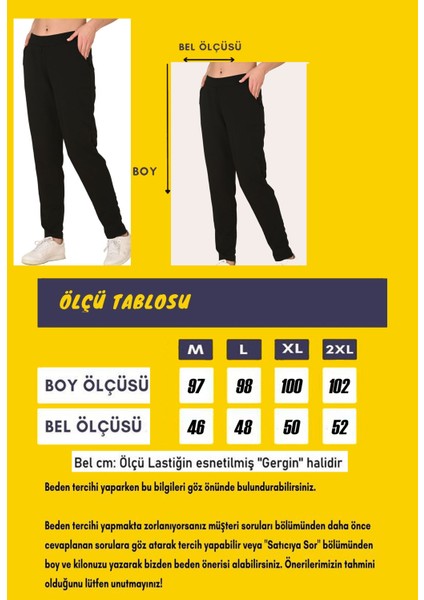 Siyah Kadın Iki Iplik Düz Paça Cepli Beli Lastikli Klasik Spor Eşofman Altı EDY5610S indirimleri