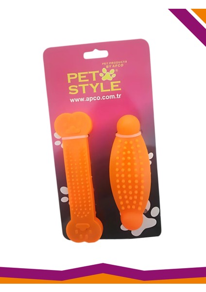 Ikili Set Köpek Isırma Diş Kaşıma Oyuncağı
