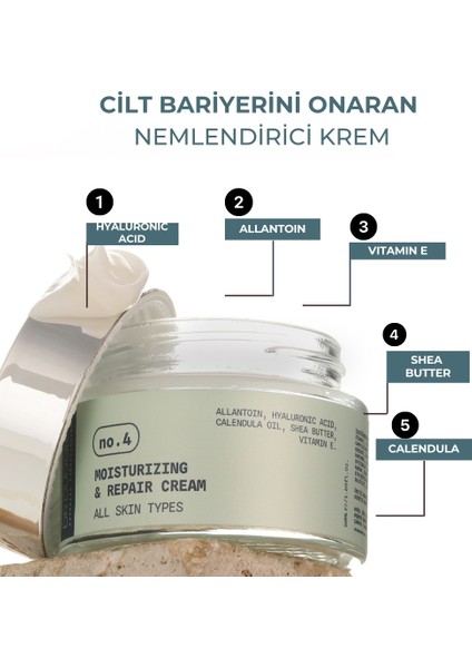 Nemlendirici ve Bariyer Onarıcı Krem