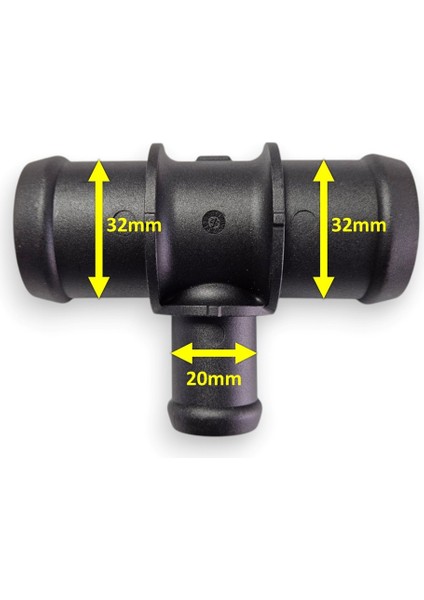 Vw Audi Seat Skoda 3 Çıkışlı Radyatör Bağlantı T Borusu 32X20X32MM fiyatları