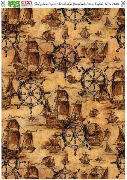 STK2138 Kendinden Yapışkanlı Sticky Pirinç Kağıdı