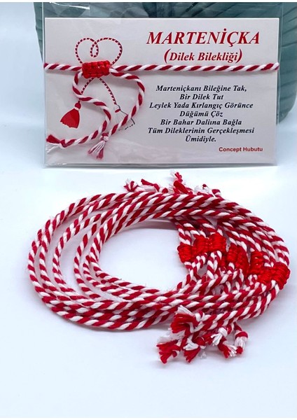 10'lu Yılbaşı Hediyelik Kartlı Jelatinli Kilitli Uniseks Marteniçka Bilekliği Seti fiyatları