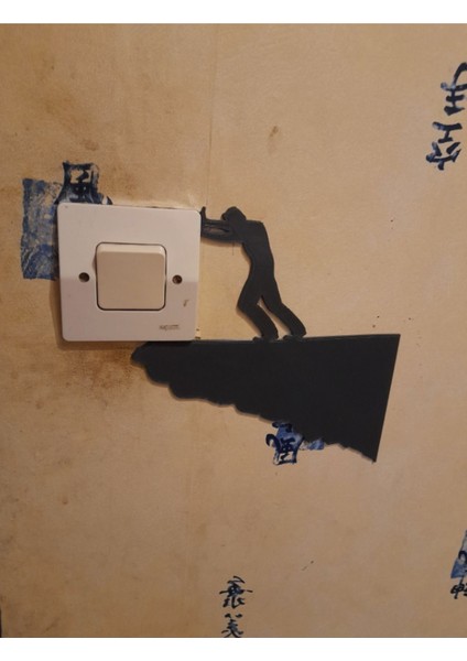 Dekoratif Priz Süsü - Priz Iten Adam Figürü