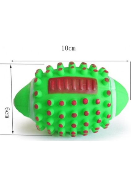 Rugby Köpek Isırma Topu - Düdüklü At Getir Oyuncak Top