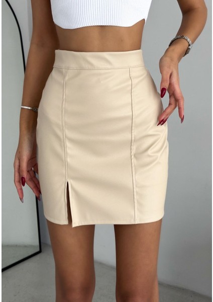 Kadın Deri Mini Şık Fermuar Sonbahar Kış Modeli fırsatları