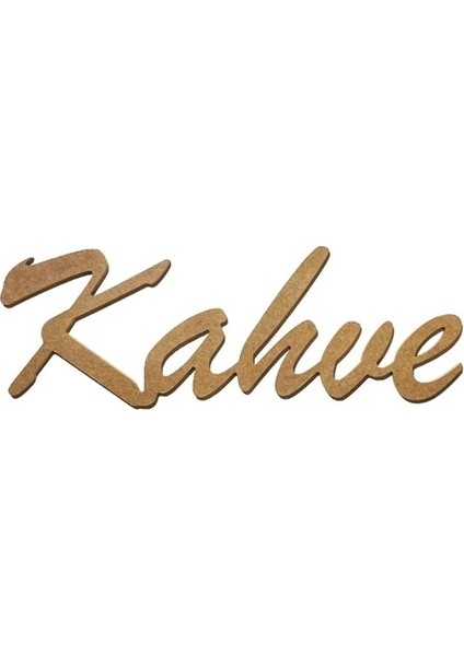 Ahşap Hobi Obje11 Kahve Yazı