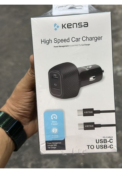 Krizantem Araç Içi Çakmaklık-Type C Adaptör ve Kablo USB Kablolu Giriş 12-24V Dc Çıkış 40W Type C