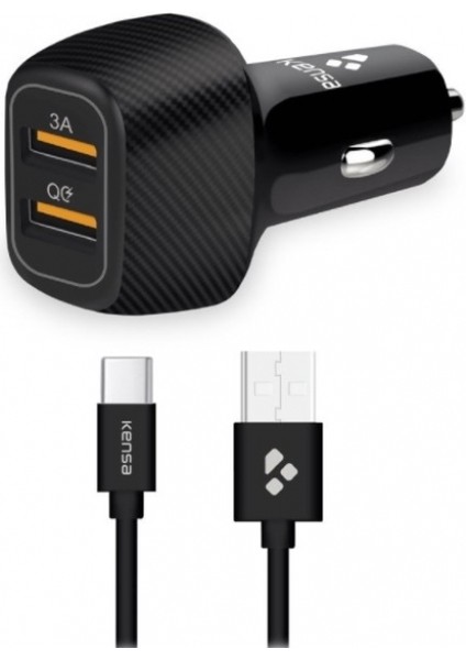 Krizantem Araç Içi Çakmaklık-Type C Adaptör ve Kablo USB Kablolu Giriş 12-24V Dc Çıkış 40W Type C