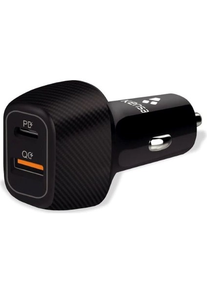 Krizantem Araç Içi Çakmaklık-Type C Adaptör ve Kablo USB Kablolu Giriş 12-24V Dc Çıkış 40W Type C